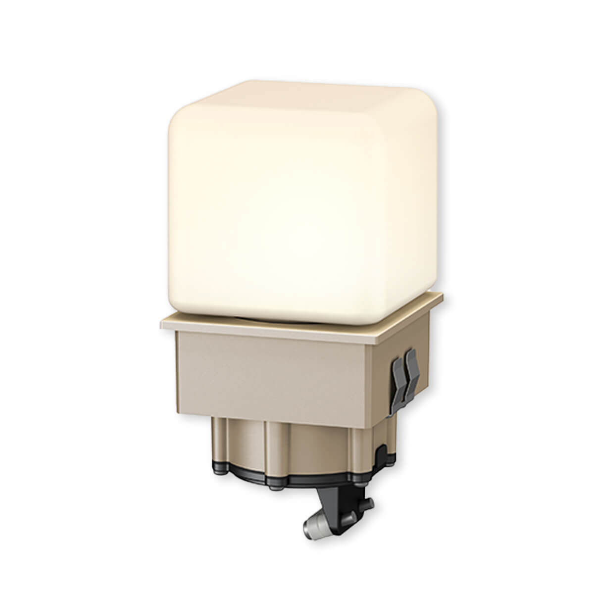 HKA-008N エバーアートポールグローブ75角 乳白 P付