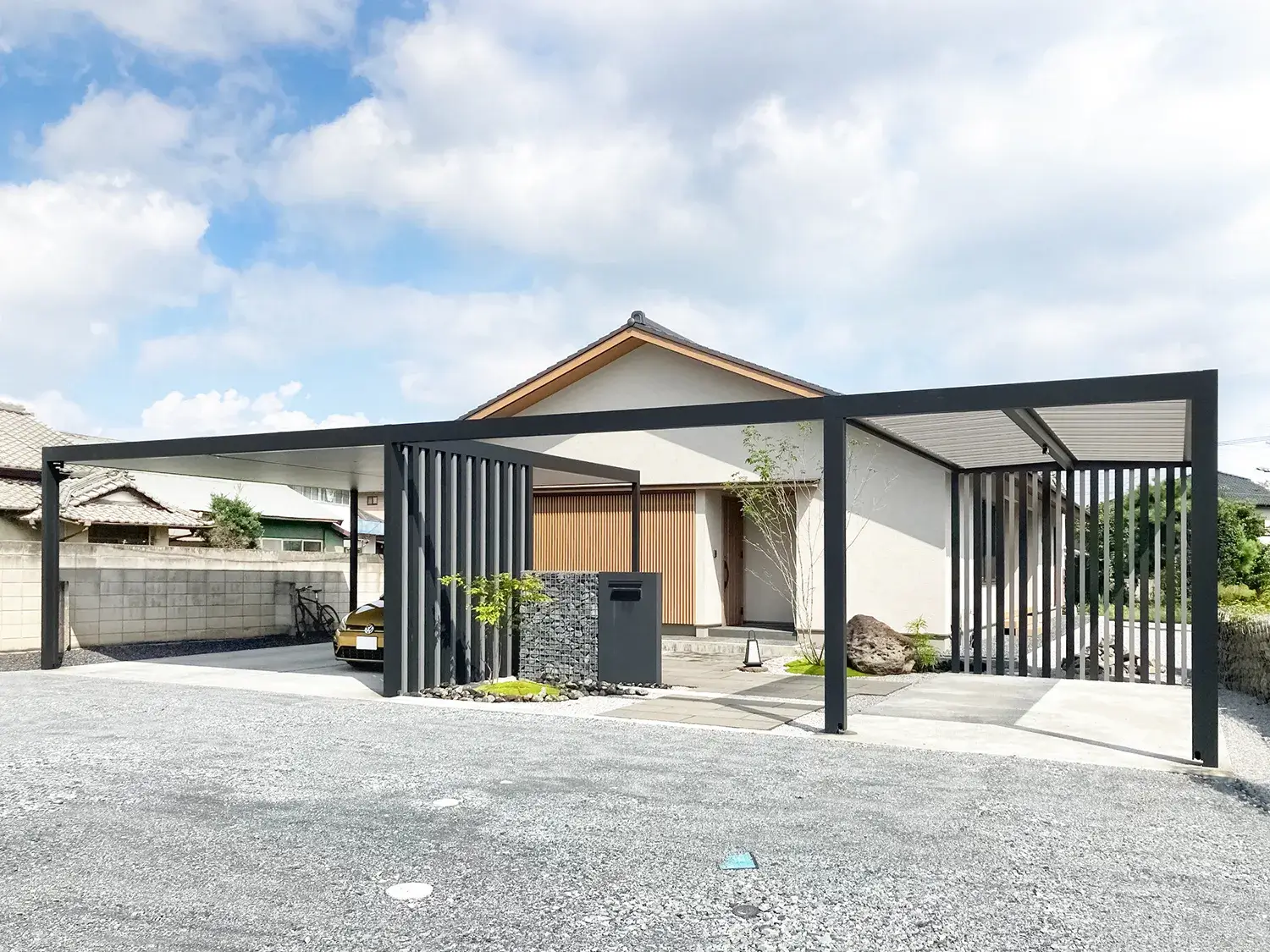 広さを生かした、快適で使いやすいカーポート