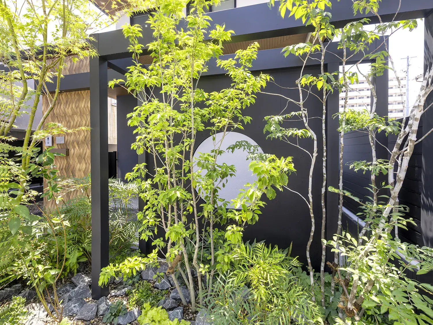 落ち着きある佇まい、和風デザインの家の顔