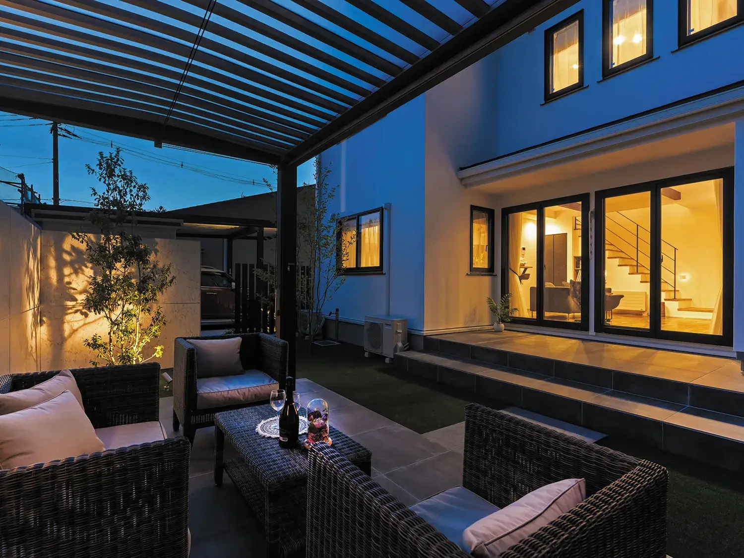 離れでくつろぐ、開放感あふれる癒やし空間